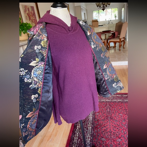 ISAAC MIZRAHI LIVE QVC Metallic Brocade Zippered Jacket Autumnal Colors Sz 14 - Picture 6 of 11